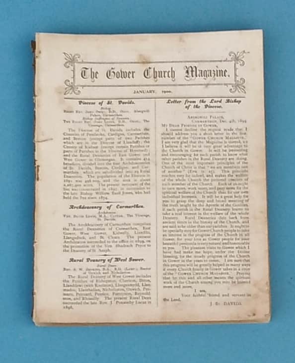 Antique The Gower Church Magazine 1900-1903, (36 Issues)